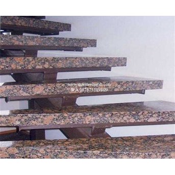 tangga lantai granit coklat tua import-3