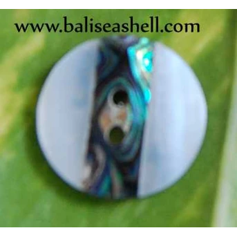 Shell Button Crafts Art Inlay / Kancing Bulat Paua Mix