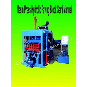 Mesin Press Hydrolic Paving Blok Model Semi Manual