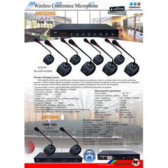 Professional Wireless Microphone PMM 1008, PMM1004, PMM1002