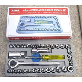 Kunci Socket Rotari AIWA 40 Pcs