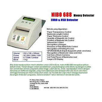 Money Detector, Deteksi Uang Palsu Nibo 688