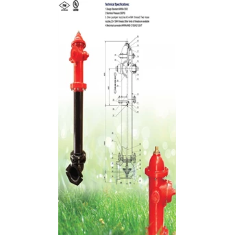 hydrant pillar ul fm, dry barrel fire hydrant - ul fm-1