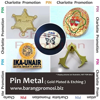 Pin metal / pin logam / lencana / bros / emblem