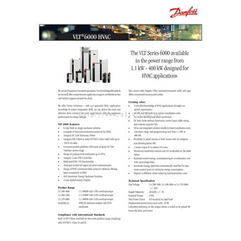 Danfoss VLT HVAC Drive VLT 6000