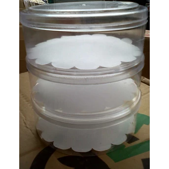 toples plastik mika bulat 1/4 kg ag wadah kue lebaran natalan-1
