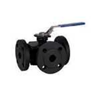 bee- 3 way flanged ball valves in cast steel or stainless steel