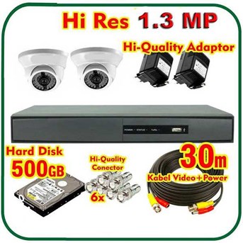 Kamera cctv Paket 2 kamera cctv 1,3MP & 2,0MP