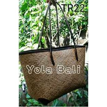 Tas Rotan Bali.Tali Kecil 2 Rotan warna coklat