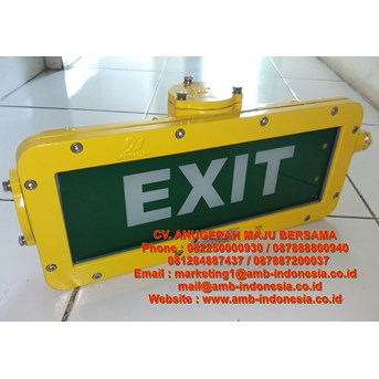 Lampu Led Emergency Ex Proof Warom Bayd Exit Signal 