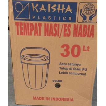 tempat nasi/es plastik (rice ice bucket) nadia 30 liter kaisha-1