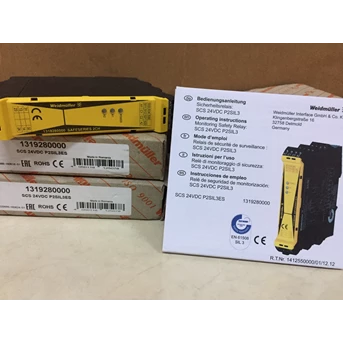 weidmuller scs 24vdc p2sil3es safety relay-3