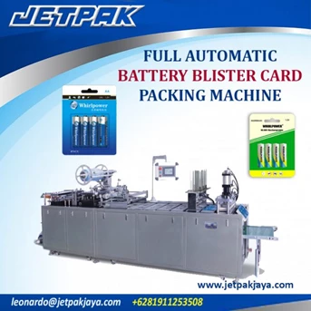 FULL AUTOMATIC BATTERY BLISTER CARD PACKING MACHINE