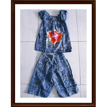 Baju Setelan Anak Balon Batik