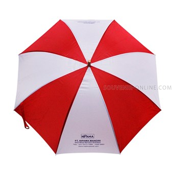 PAYUNG PROMOSI GOLF MERAH PUTIH