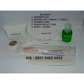 Aminities Hotel Paket Sabun 15g Sisir Shampo Shower Cap Dental Kit
