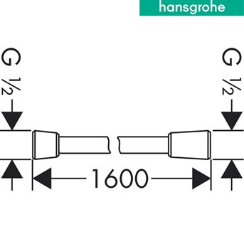 hansgrohe isiflex shower hose 1,60 m-2