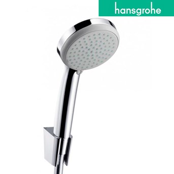 hansgrohe croma 100 vario hand shower with porter shower holder-2