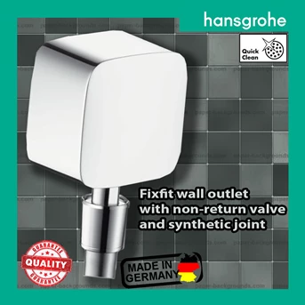Fixfit wall outlet with non-return valve and synthetic joint