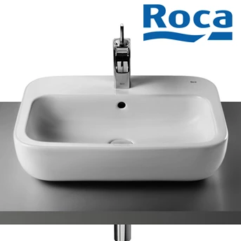 Roca khroma over countertop basin wastafel with taphole