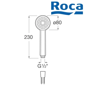 Roca Stella 80 hand shower
