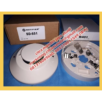 smoke detector notifier type sd-651 dan b401