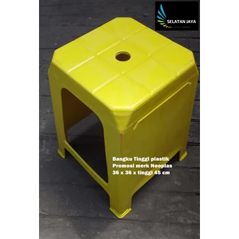 Kursi plastik bangku tinggi promosi Neoplas kuning