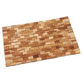 Tatakan piring Kayu Jati Rounded Brick 30x40 cm