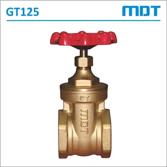 MDT | GT125-BR | Gate Valve, Brass, Full Bore