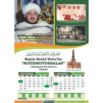 Kalender 2019, ukuran 46 x 64 cm