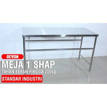 Meja Stainless steel 1 shap - Murah Berkualitas