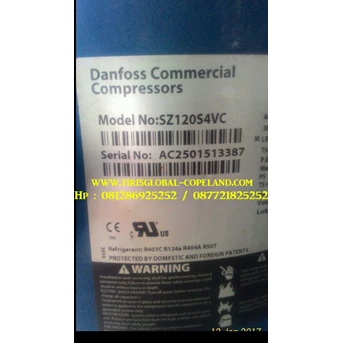 compressor ac danfoss scroll performer sz120s4vc