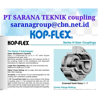 PT SARANA TEKNIK KOPFLEX COUPLING GEAR KOP-FLEX DISC