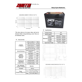 BATERAI PJU ZANNETA 80ah