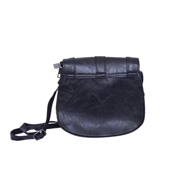 HT-02 Fashion Black Mini PU Shoulder Bag