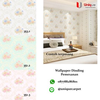 Best Seller Wallpaper Motif Bunga / Wallpaper Kamar Tidur