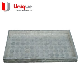Nampan Kerang Putih/ Kerajinan Kerang/ Tray Kerang Silver