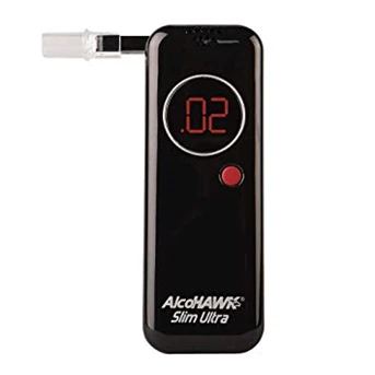 AlcoHAWK Ultra Slim Breathalyzer, Alat Ukur Kadar Alkohol (Digital Alcohol Meter)