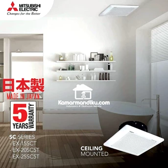 mitsubishi ceiling exhaust fan ex20sc5t 8 inch asli dari japan-1