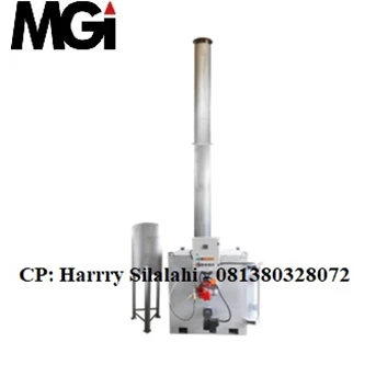 Single Burner Incinerator Cap. : 17 to 25 kg/jam (200 kg/hari) c/w scrubber