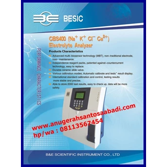 electrolyte analyzer cbs 400-2