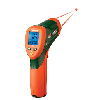 Extech 42509: Dual Laser IR Thermometer with Color Alert Thermometer