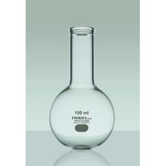IWAKI Glass Ware Flat Bottom Narrow Neck Boiling Flask 4060FK100 100ml glassware