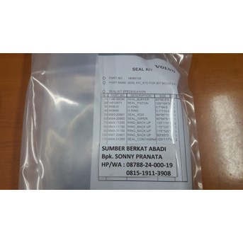 VOLVO VOE 14589129 VOE14589129 Boom Cylinder Sealing Kit