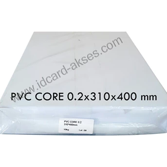 pvc sheet bahan id card cetak offset core 0.2 mm - a3