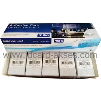 adhesive card/kartu stiker adhesive cr-80