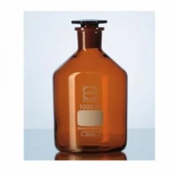 Duran. Reagent Bottle. Botol reagent. Volume 100 mL. Amber Narrow neck. Clear ISO.4796-2. Borosiliacate botol reagen