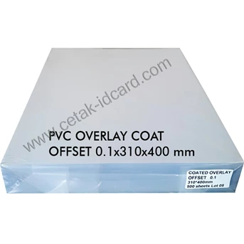 pvc overlay id card coat offset 0.1mm a3 (500 sheet)