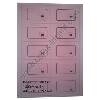 inlay mifare 13.56mhz- rfid smart card s50 1k-1