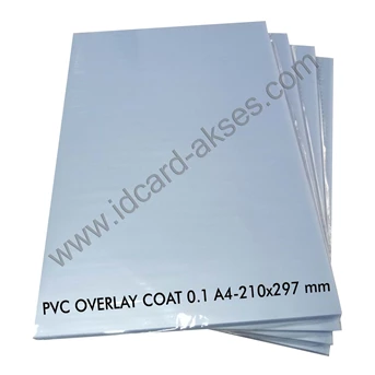 PVC OVERLAY ID CARD COAT 0.1MM A4 (100 SHEET)
